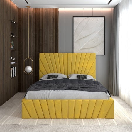 Pat Tapitat Astra Galben Catifea Premium