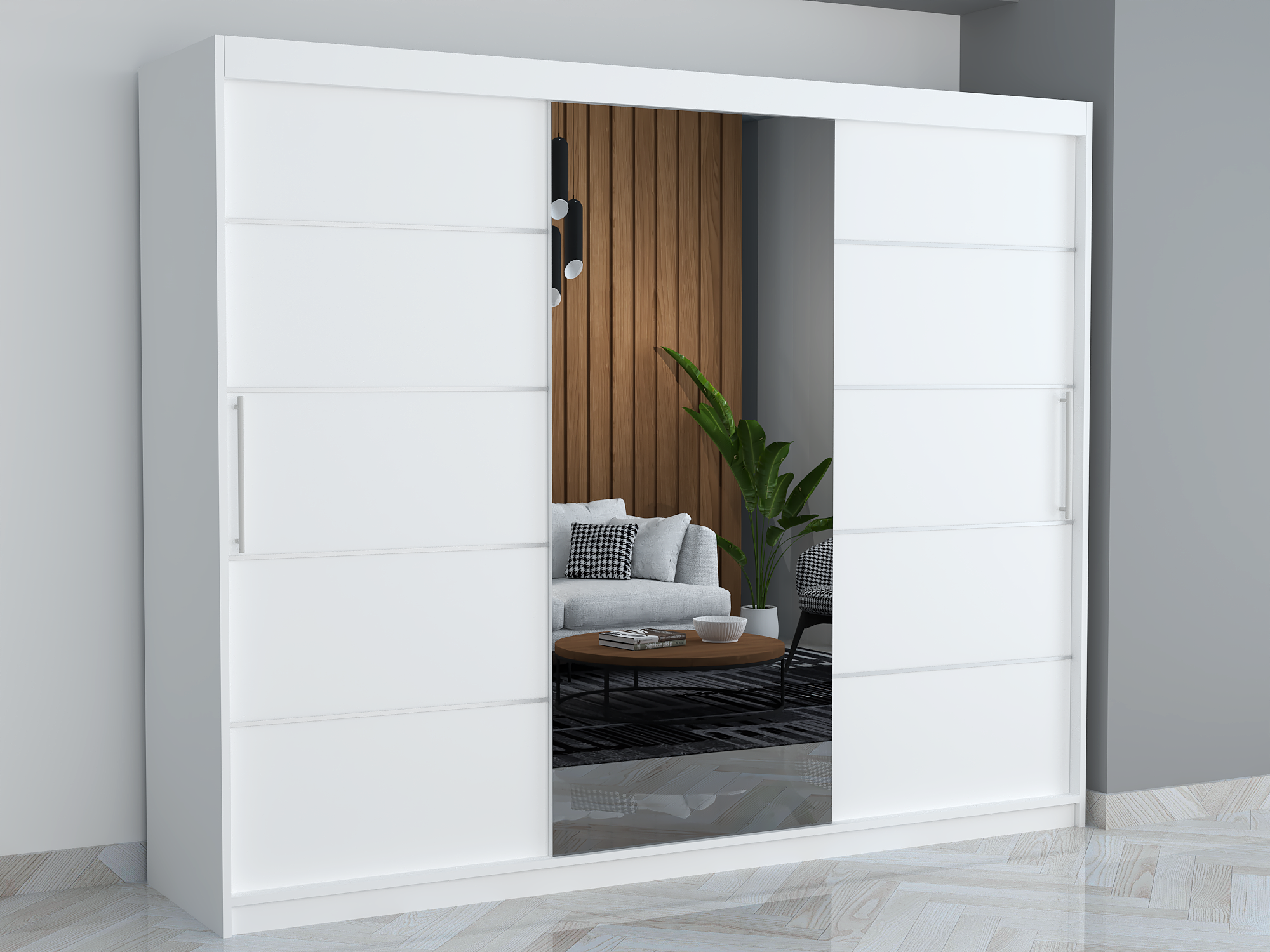 Dressing Smart 250 Alb cu Oglinda