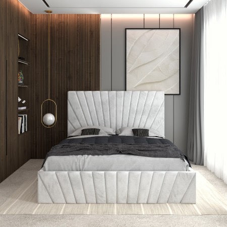 Pat Tapitat Astra Alb Catifea Premium