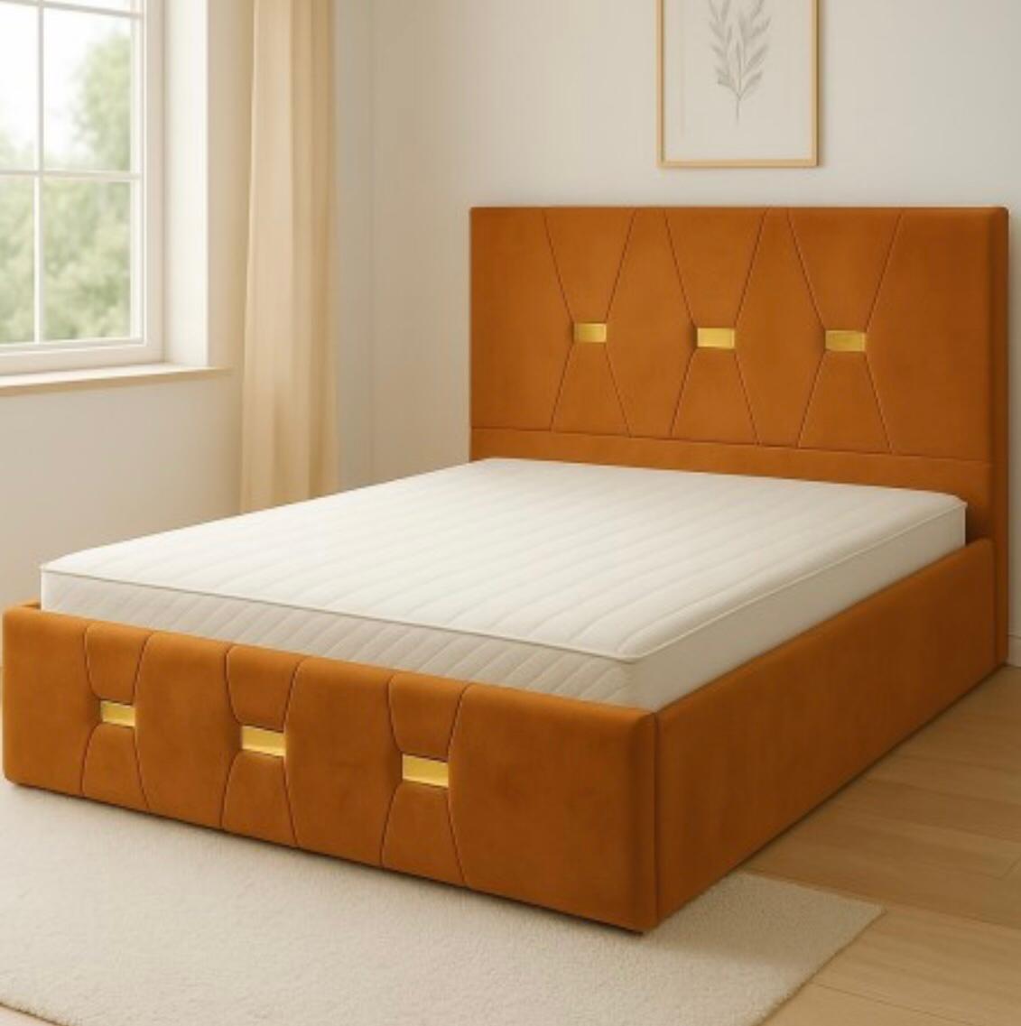 Pat Tapitat MARIA Caramiziu Catifea Premium