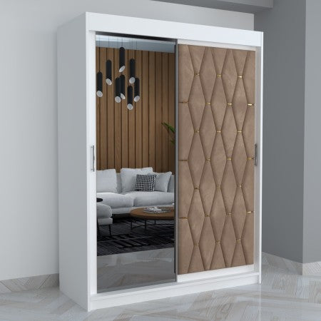 Dressing Tapitat ANA Crem Cu Oglinda