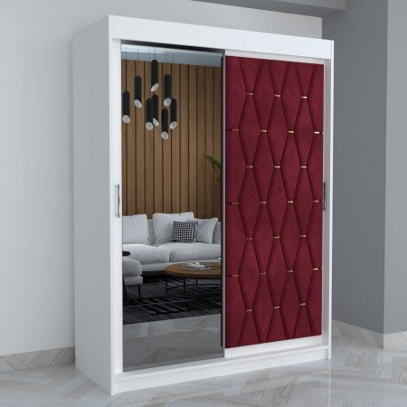 Dressing Tapitat ANA Visiniu Cu Oglinda