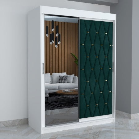 Dressing Tapitat ANA Verde Cu Oglinda