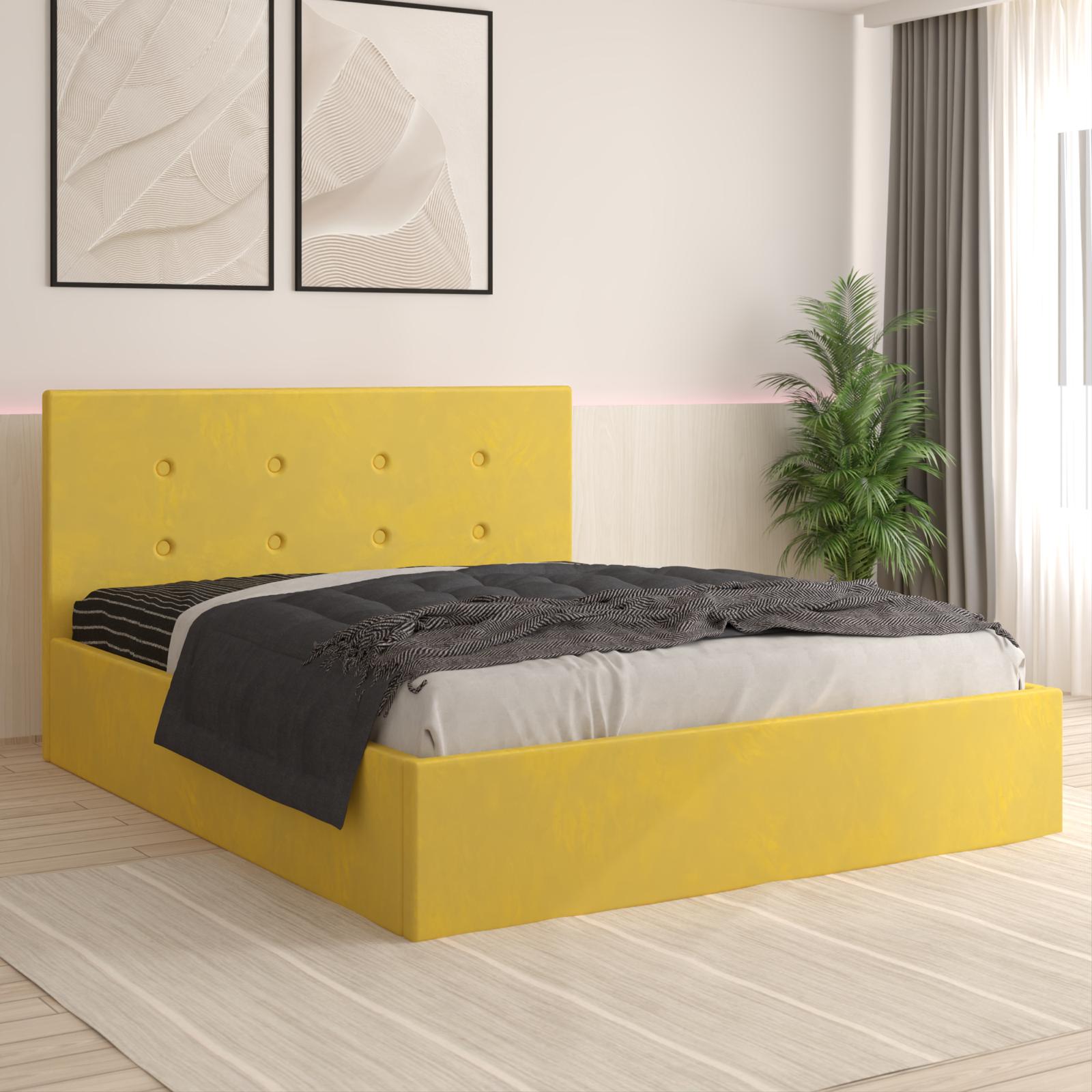 Pat Tapitat Adrian Galben Catifea Premium