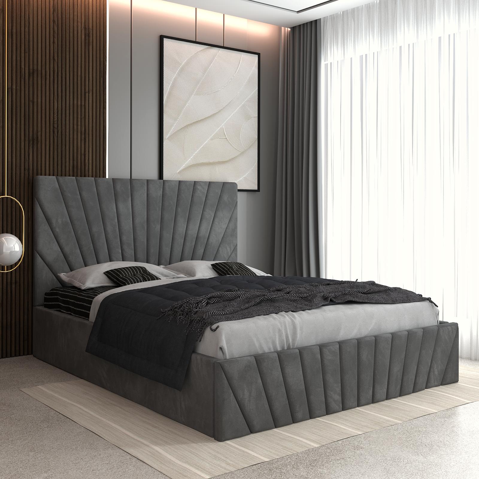 Pat Tapitat Astra Gri Catifea Premium