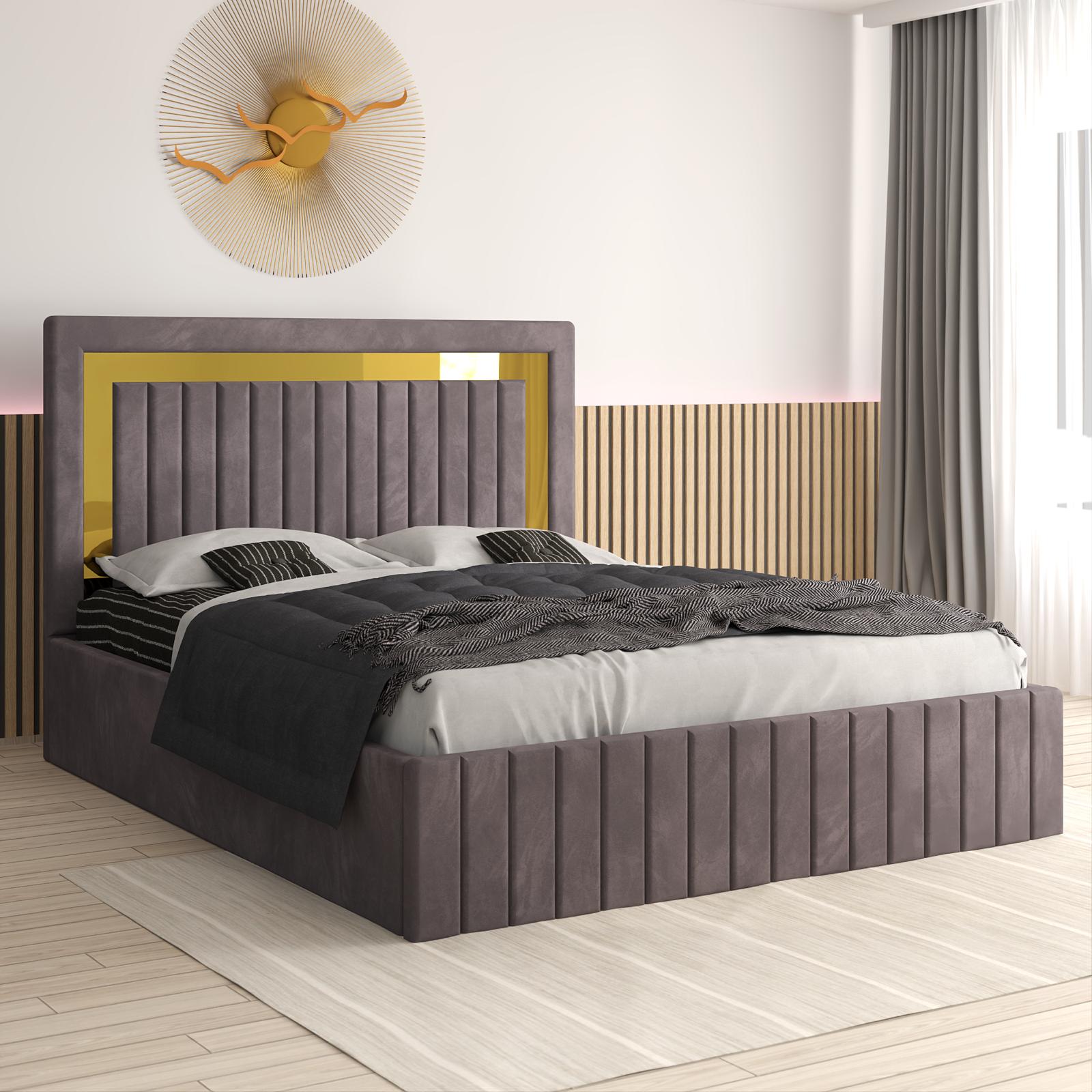 Pat Tapitat Andrei Gri Catifea Premium