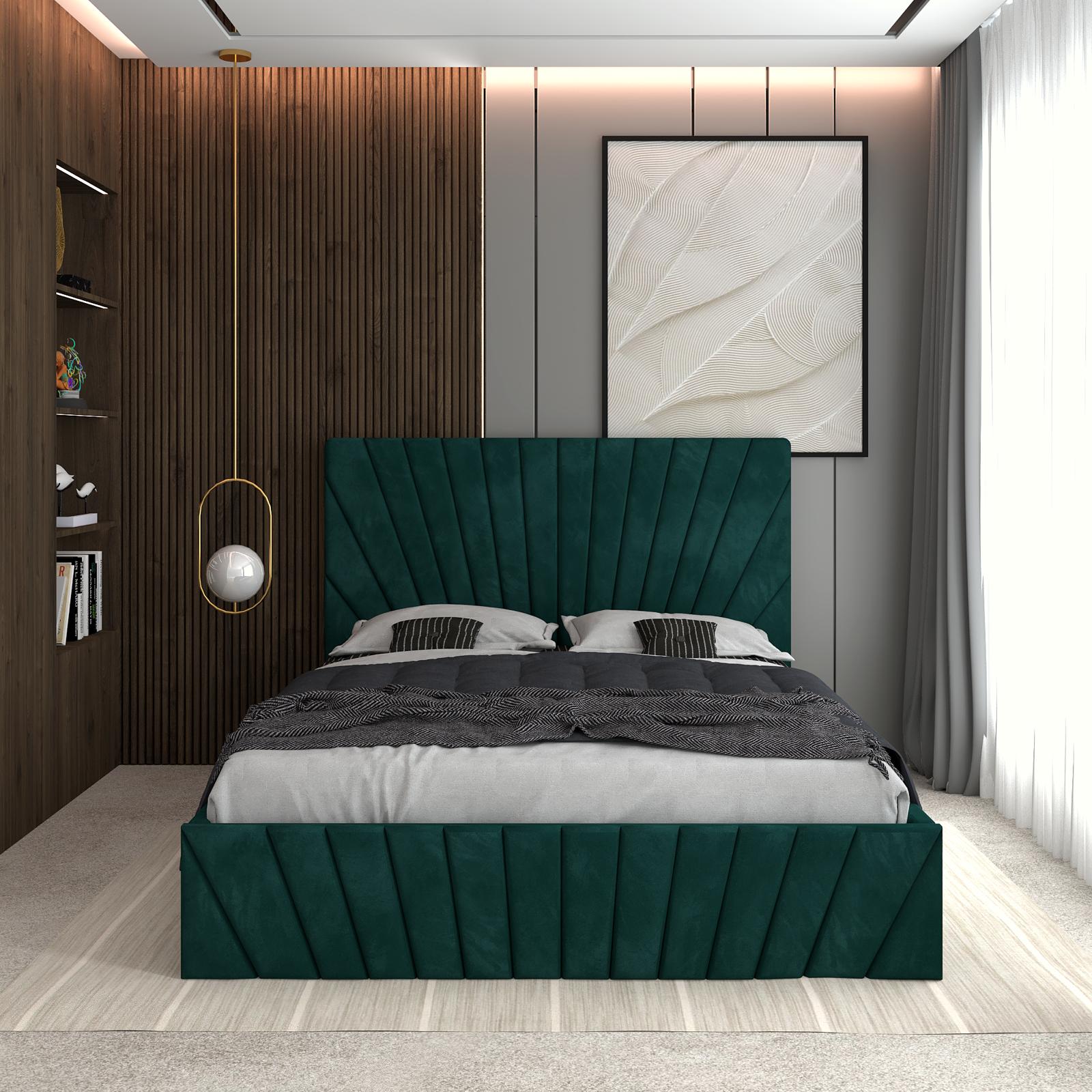 Pat Tapitat Astra Verde Catifea Premium