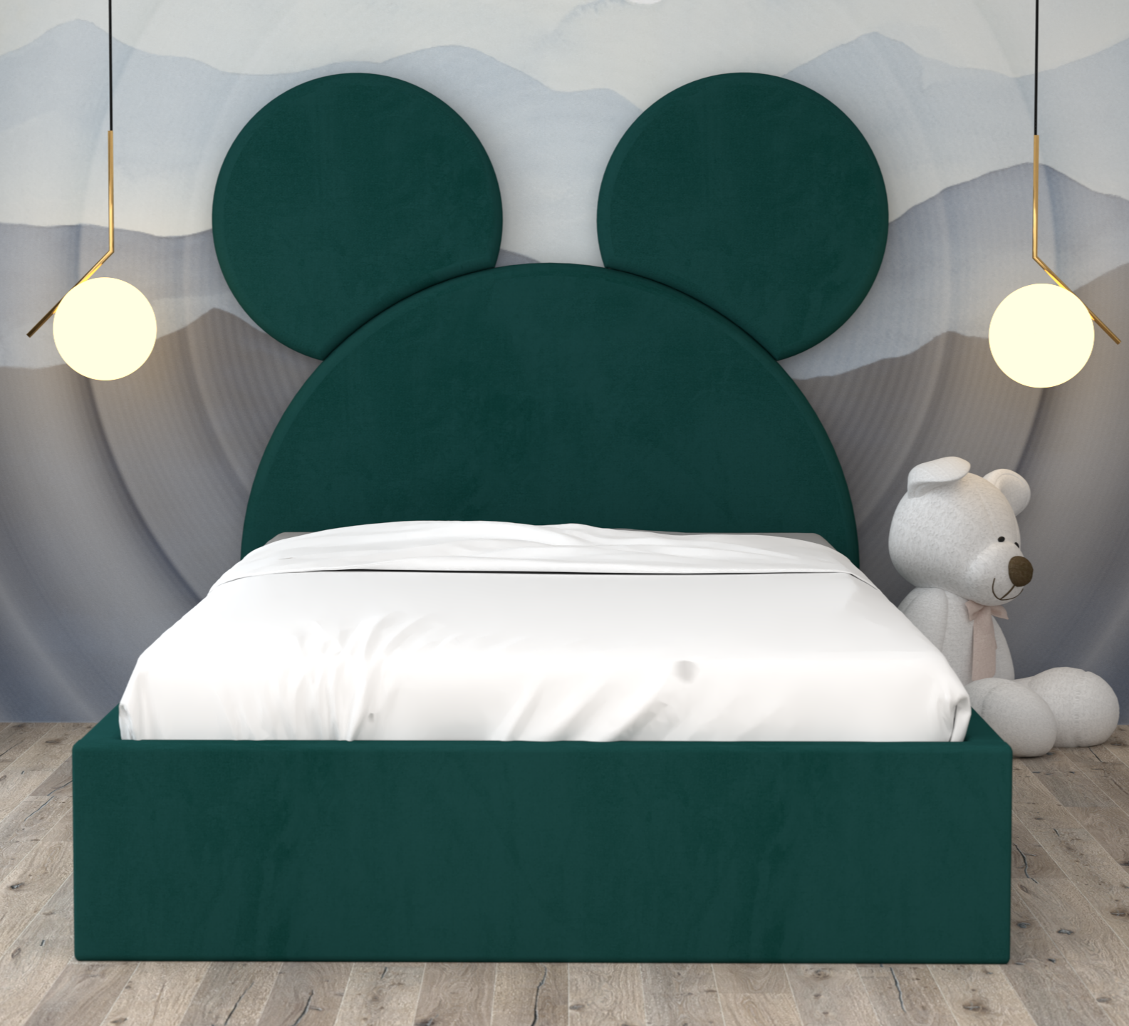 Pat Tapitat Mickey cu Catifea Premium